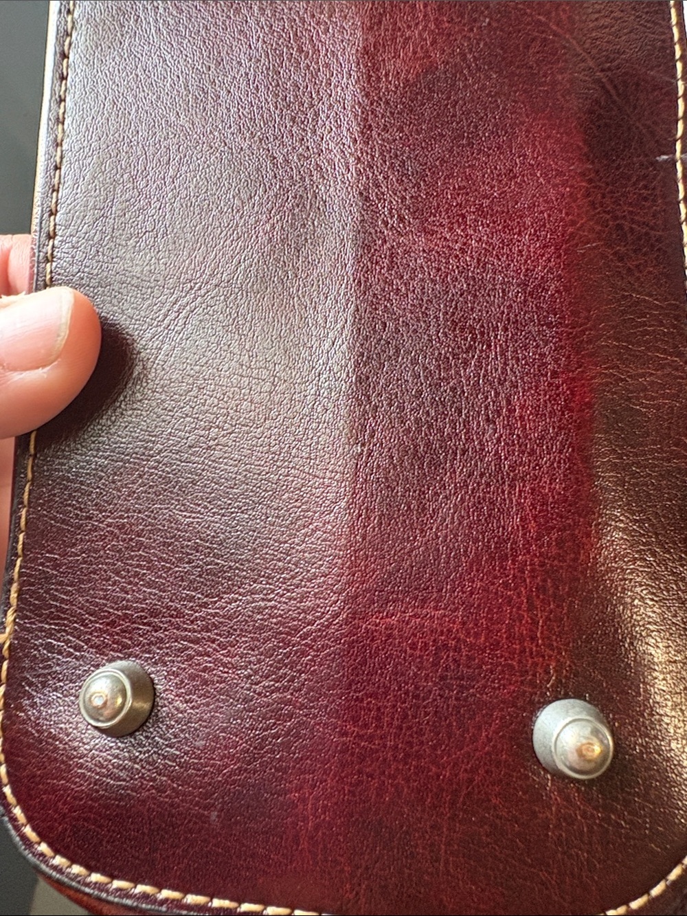 Gucci Brown Leather Messenger Bag with Front Zip Pocket - Picture 11 of 13